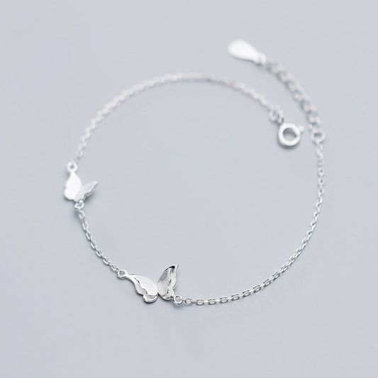 Simple Two Small Butterfly Hand Jewelry