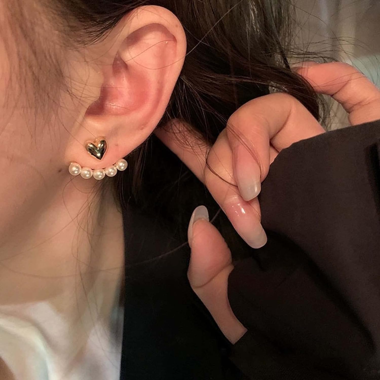 Innoven Bohemian Pearl Jacket Earrings
