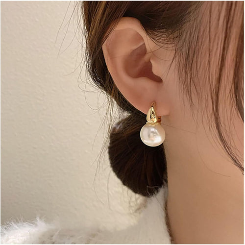 Bohemian Pearl Circular Earrings