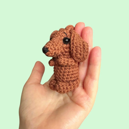Crochet Dachshund Car Accessory