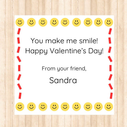 25 Pack of Smiley Keychains Valentine’s Exchange Favors